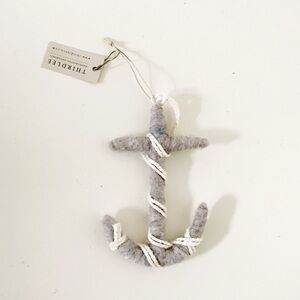 Thirdlee & Co Felted Wool Anchor Ornament